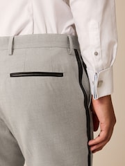 Stone Natural Slim Tuxedo Suit Trousers - Image 4 of 10