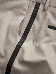 Stone Natural Slim Tuxedo Suit Trousers - Image 7 of 10