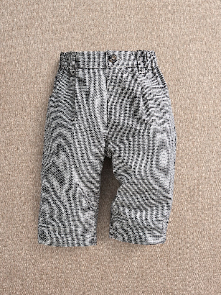 Mamas & Papas Grey Houndstooth Trousers - Image 1 of 4 Mamas & Papas Grey Houndstooth Trousers - Image 1 of 4