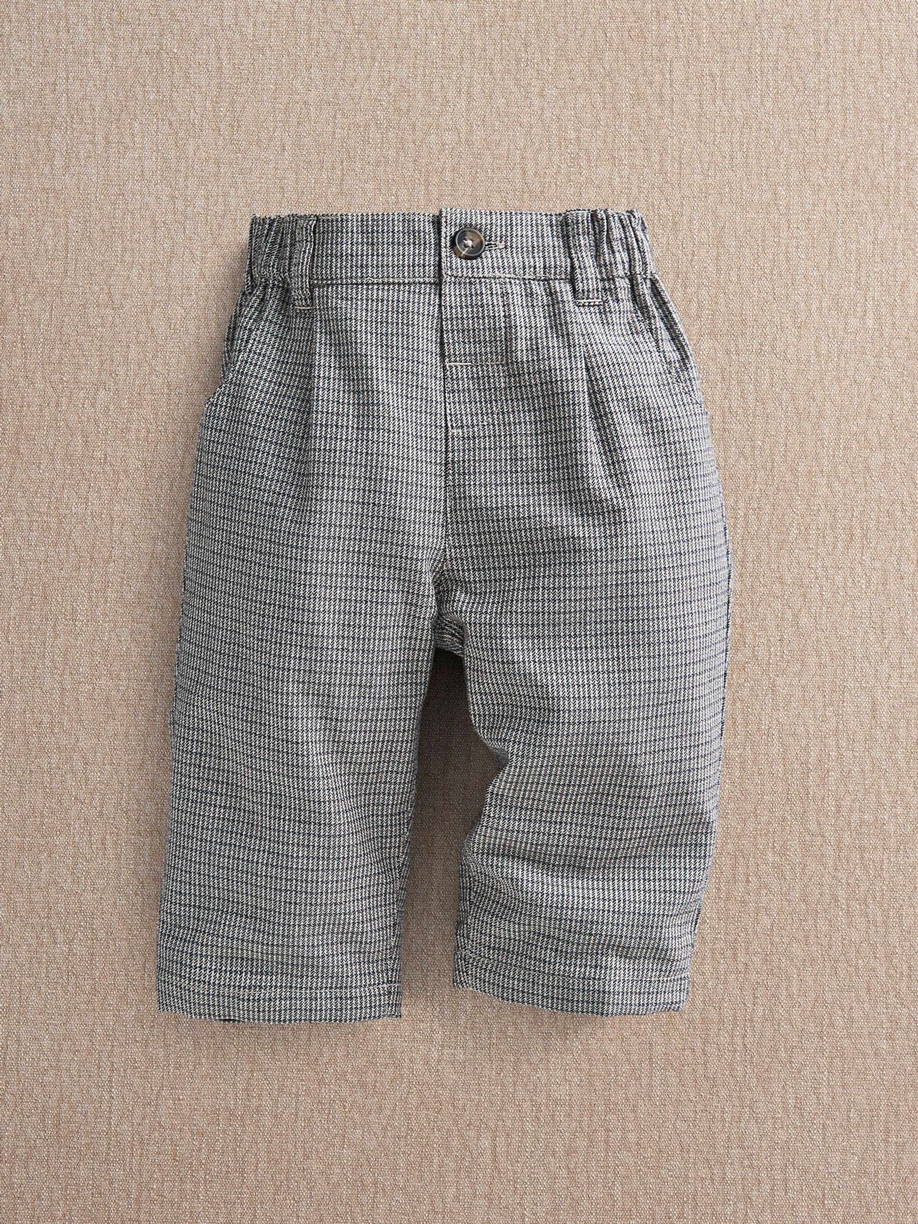 Mamas & Papas Grey Houndstooth Trousers view 1