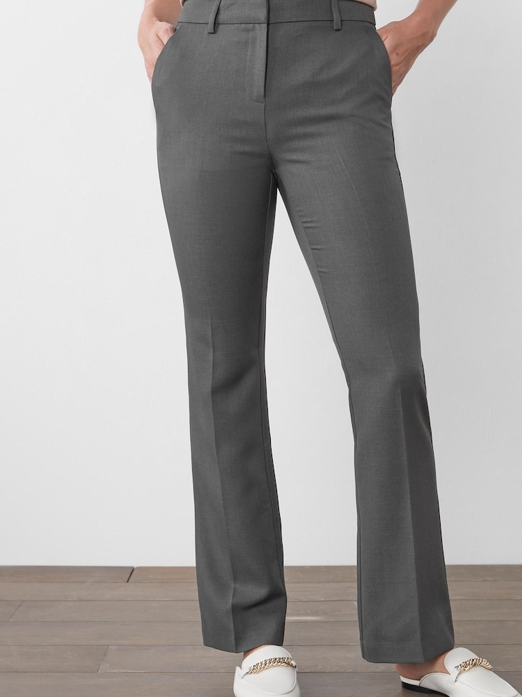 Charcoal Grey Boot Cut Trousers - Image 1 of 5