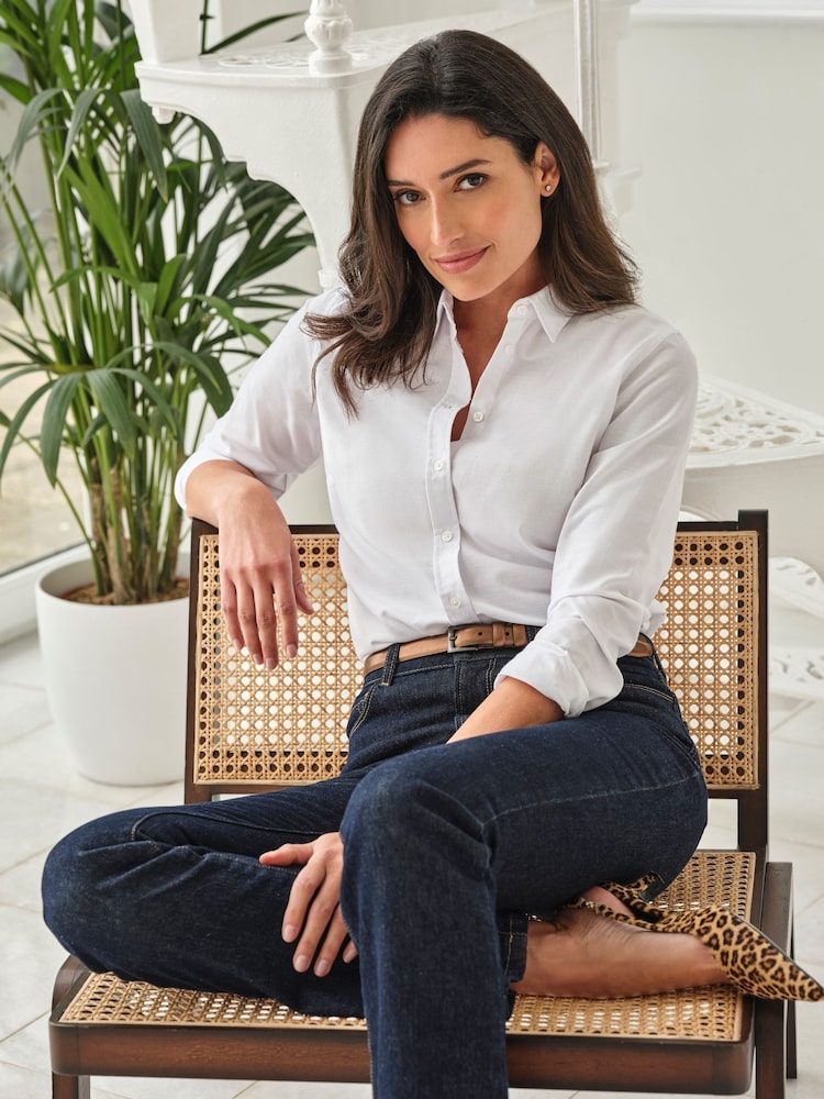 Pure Collection 100% Cotton White Shirt - Image 1 of 3