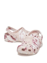 Crocs Pink Classic Kids Marbled Clogs - Image 7 of 8