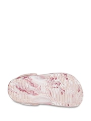 Crocs Pink Classic Kids Marbled Clogs - Image 8 of 8
