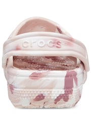 Crocs Pink Classic Kids Marbled Clogs - Image 3 of 8