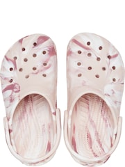 Crocs Pink Classic Kids Marbled Clogs - Image 4 of 8