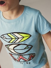 Mineral Blue 100% Cotton Short Sleeve Character T-Shirt (3mths-7yrs) - Image 3 of 6