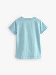 Mineral Blue 100% Cotton Short Sleeve Character T-Shirt (3mths-7yrs) - Image 5 of 6