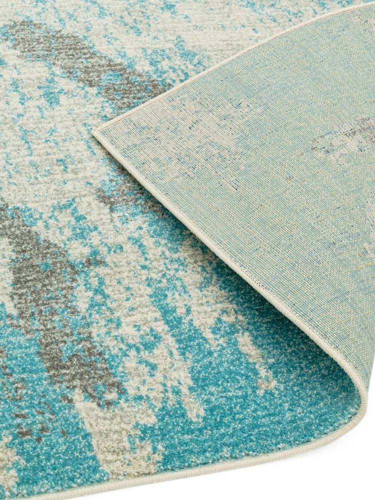 Asiatic Rugs Duck Egg Blue Nova Painterly Rug - Image 5 of 5 Asiatic Rugs Duck Egg Blue Nova Painterly Rug - Image 5 of 5
