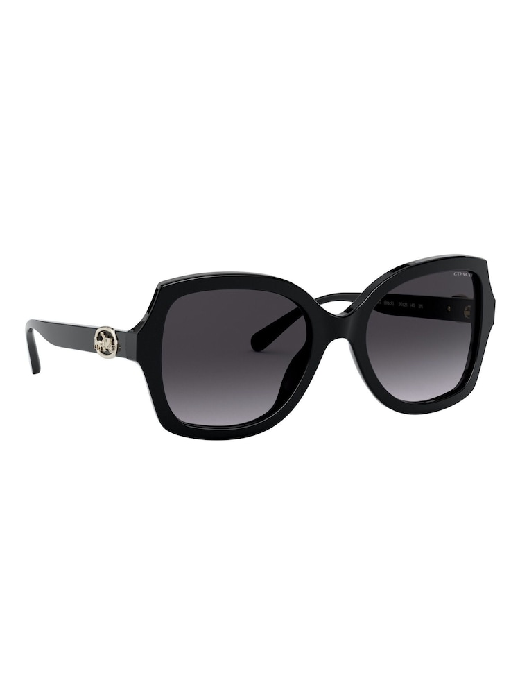 COACH Black 0HC8295 Sunglasses - Image 1 of 13 COACH Black 0HC8295 Sunglasses - Image 1 of 13