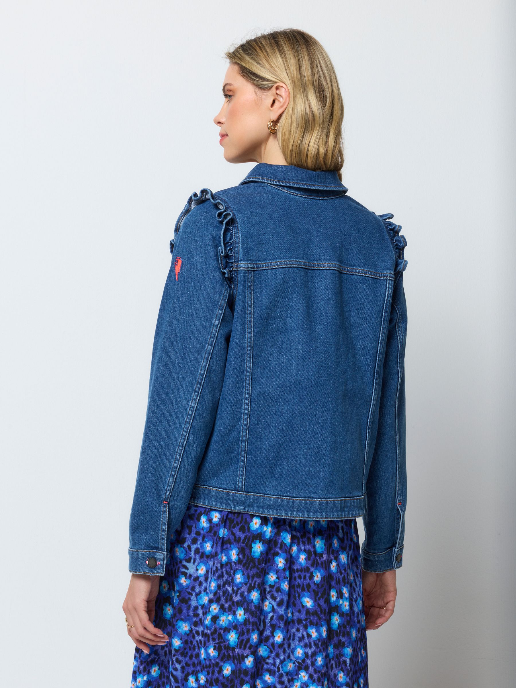 えむえめ♡Frill sleeve chiffon docking jacket えむえめ♡Frill 