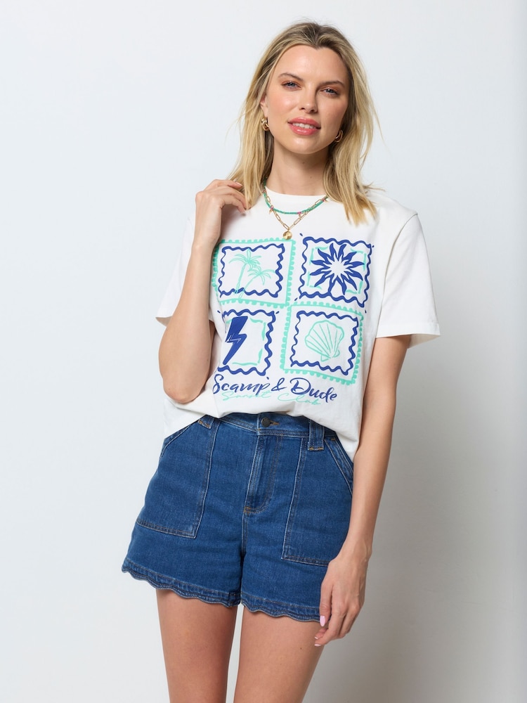 Футболка с принтом Tile Scamp & Dude - Изображение 1 3