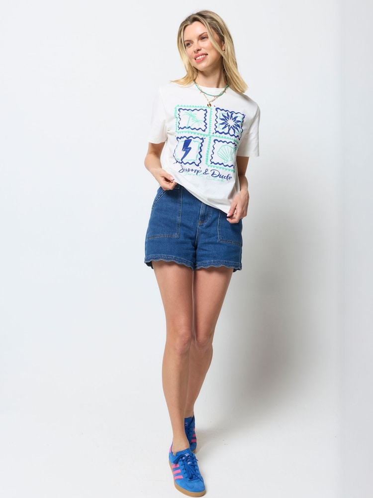 Футболка с принтом Tile Scamp & Dude - Изображение 2 3