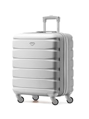 Flight Knight 56x45x25cm EasyJet Overhead 4 Wheel ABS Hard Case Cabin Carry On Hand Luggage - Image 1 of 7