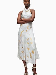 AllSaints White Arieta Paola Dress - Image 3 of 6