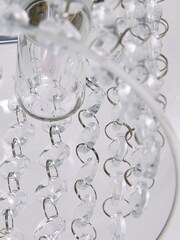 BHS Chrome Megara Bathroom Flush Ceiling Light - Image 2 of 3