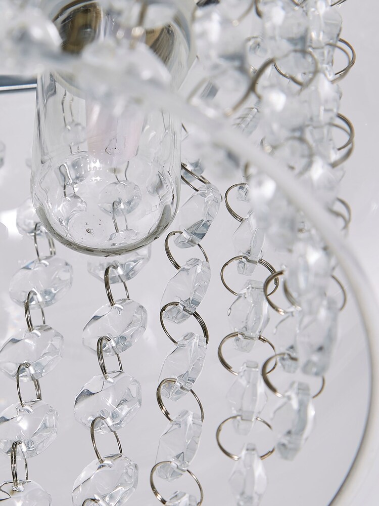 BHS Chrome Megara Bathroom Flush Ceiling Light - Image 2 of 3
