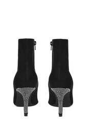 Finding Friday Silver Ankle Heeled Boots With Gem Embellished Toe - Image 4 of 4