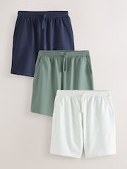 Marineblau/Grün/Eisgrau - Leichte Shorts 3er-Pack - Image 1 of 12