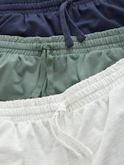Marineblau/Grün/Eisgrau - Leichte Shorts 3er-Pack - Image 9 of 12