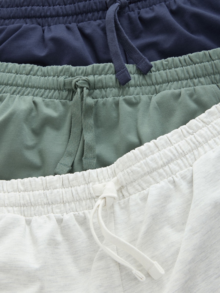 Marineblau/Grün/Eisgrau - Leichte Shorts 3er-Pack - Image 9 of 12