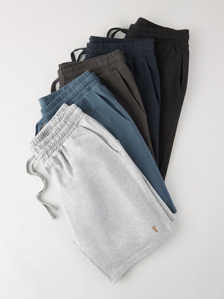 Noir/bleu/gris - Short léger à coupe régulière 5 Pack - Image 11 of 19