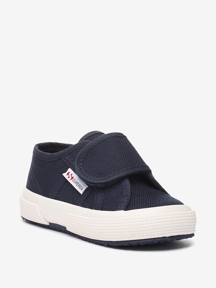 Superga Kids 2750 Hook and Loop Strap Canvas Pumps - Image 2 of 5 Superga Kids 2750 Hook and Loop Strap Canvas Pumps - Image 2 of 5