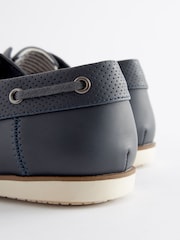 Navy Blue Boat Shoes - Image 3 of 7