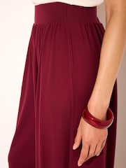 Mint Velvet Red Jersey Balloon Trousers - Image 4 of 6