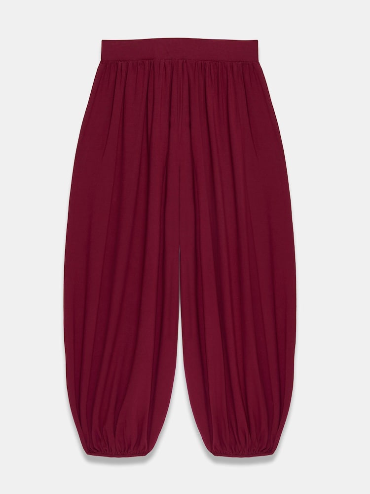 Mint Velvet Red Jersey Balloon Trousers - Image 6 of 6
