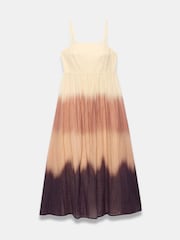 Mint Velvet Brown Ombre Crinkle Maxi Dress - Image 7 of 8