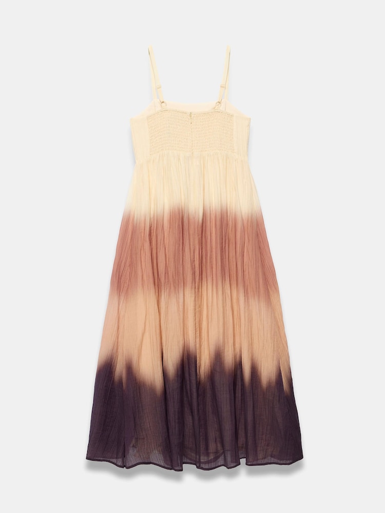 Mint Velvet Brown Ombre Crinkle Maxi Dress - Image 8 of 8 Mint Velvet Brown Ombre Crinkle Maxi Dress - Image 8 of 8