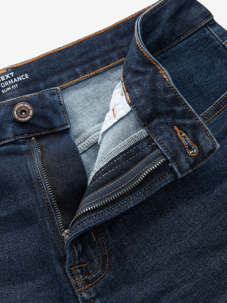 Bleu indigo moyen - Slim Fit (Slim Fit) - Jean Motionflex - Image 10 of 11