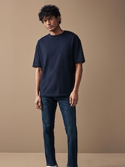 Blue Mid Indigo Slim Fit Motionflex Jeans - Image 3 of 11