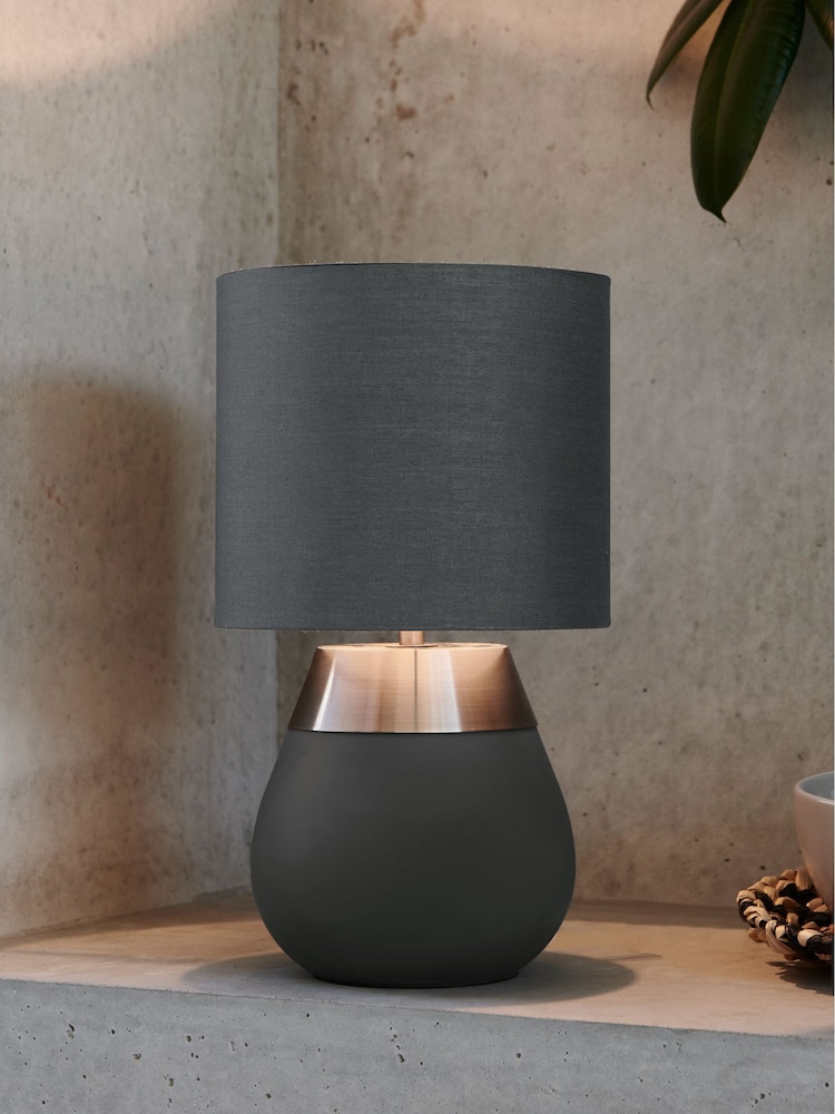 Charcoal Grey Kit Table Lamp - Image 1 of 7