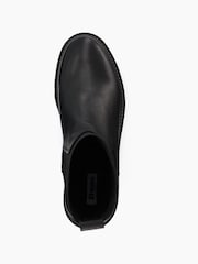 Dune London Black Propose Wedge Eva Chelsea Boots - Image 5 of 6