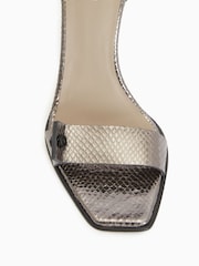 AllSaints Grey Betty Snake Sandals - Image 6 of 6