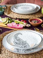 Sara Miller Artisanne Noir Set of 4 Salad Plates - Image 2 of 6
