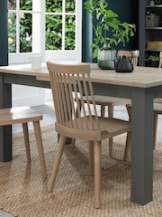 Bentley Designs Natural Set Of 2 Spindle Dining Chairs - Image 2 of 5