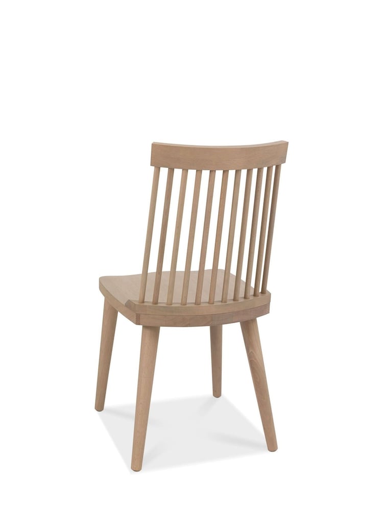 Bentley Designs Natural Set Of 2 Spindle Dining Chairs - Image 5 of 5