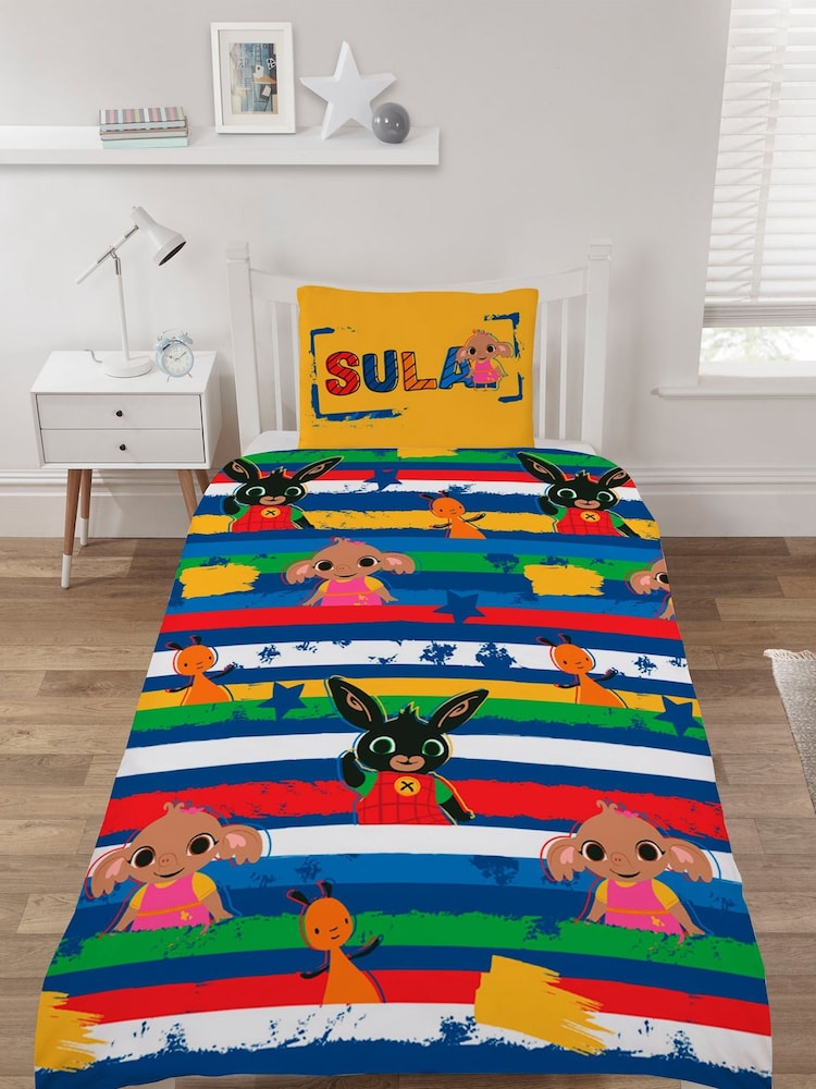 Character Blue Bing Bunny Single Duvet Set - Image 2 of 2