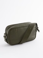 Khaki Green Leather Camera Bag - Image 5 of 9