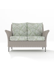 Laura Ashley Sage Green Garden Wilton Lounging Sofa in Gosford Cranberry Cushions - Image 3 of 4