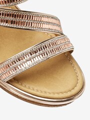 Rose Gold Forever Comfort® Asymmetric Sparkly Wedges - Image 5 of 5