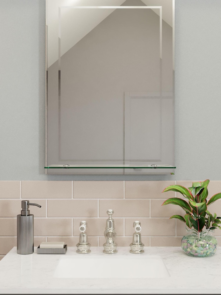 Croydex Devoke Recatngular Double Layer Mirror With Shelves - Image 1 of 4