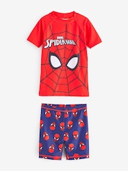 Vanilla Underground Red Spider-Man 2 Piece Swim Set - Image 1 of 5