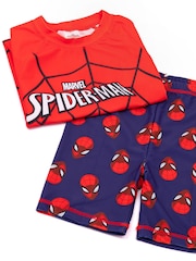 Vanilla Underground Red Spider-Man 2 Piece Swim Set - Image 3 of 5