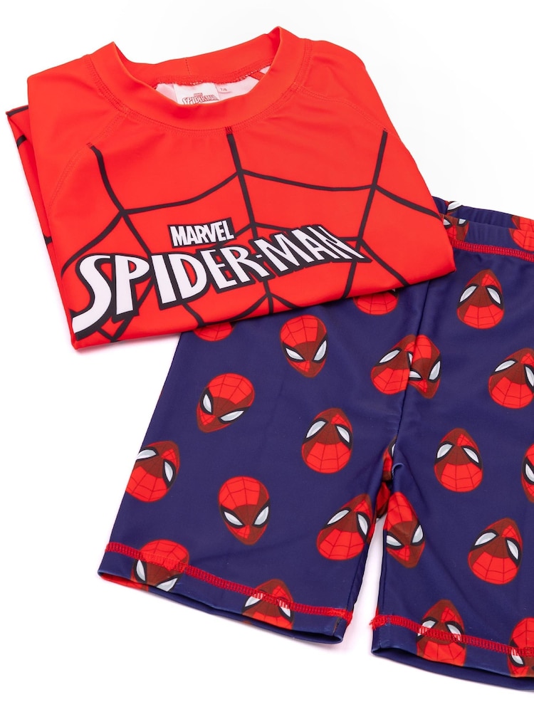 Vanilla Underground Red Spider-Man 2 Piece Swim Set - Image 6 of 6