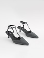 Grau - Forever Comfort® Schuhe mit MotionFlex, Kitten-Absatz und T-Steg aus Metall - Bild 3 von 7