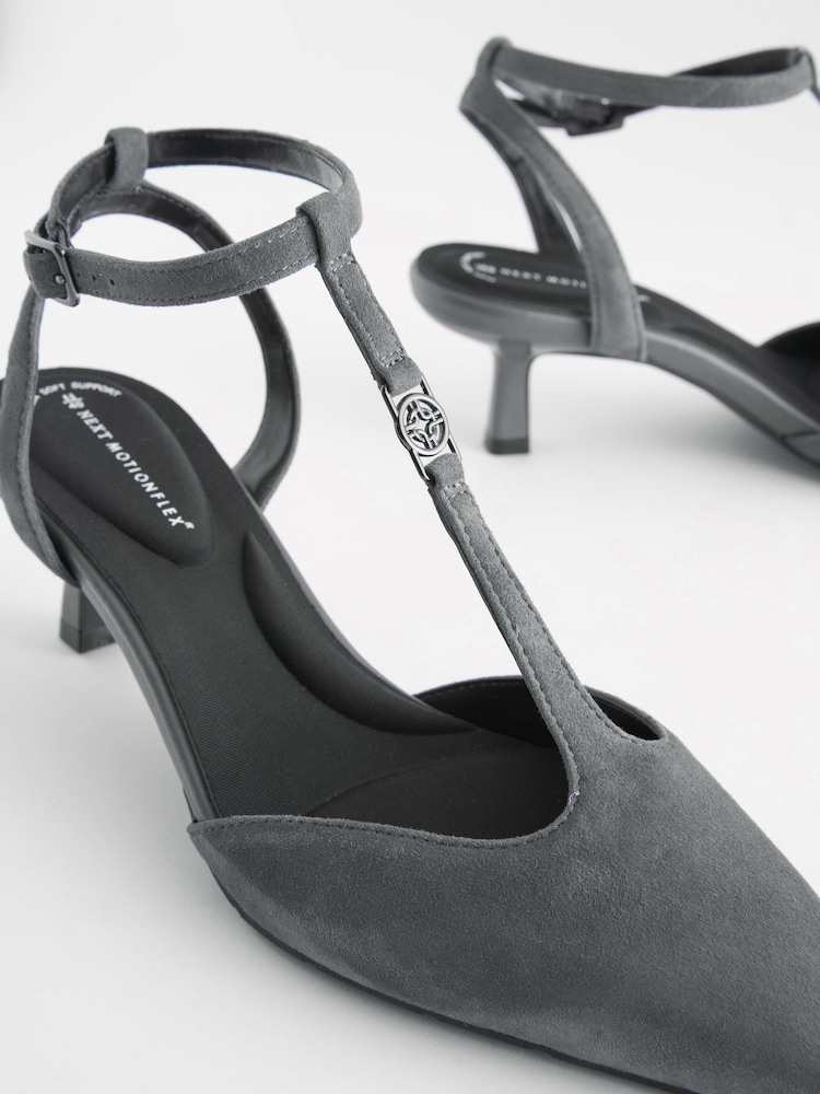 Grau - Forever Comfort® Schuhe mit MotionFlex, Kitten-Absatz und T-Steg aus Metall - Bild 7 von 7